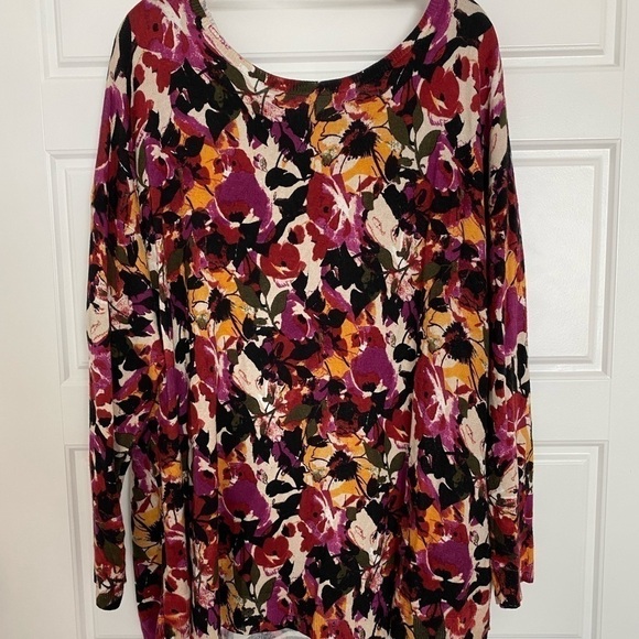 cable & Gauge Women’s Floral Blouse Size 2XL - Picture 1 of 6
